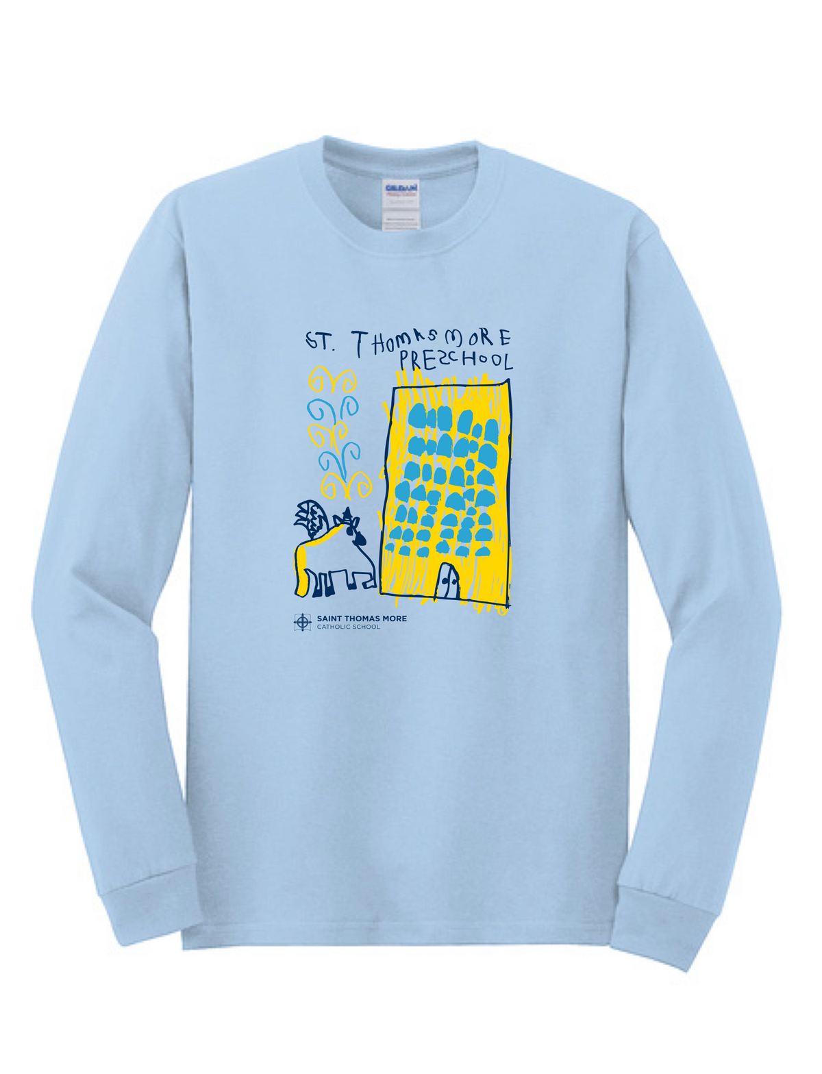 STM Preschool Art Adult Long Sleeve Tee