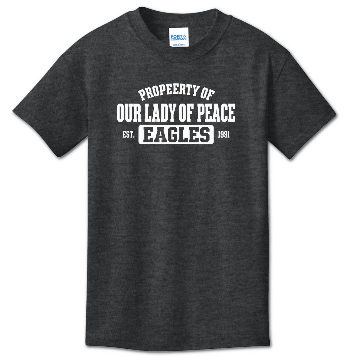 Port & Co® Core Cotton Tee w/ PROPERTY OF Logo