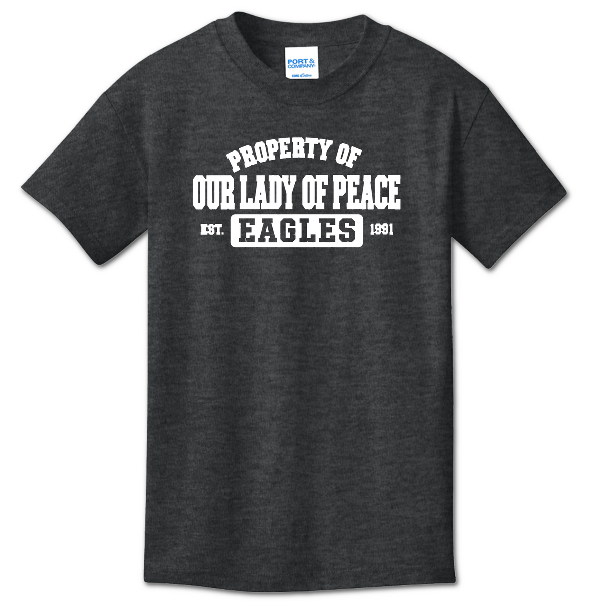 Port & Co® Core Cotton Tee w/ PROPERTY OF Logo