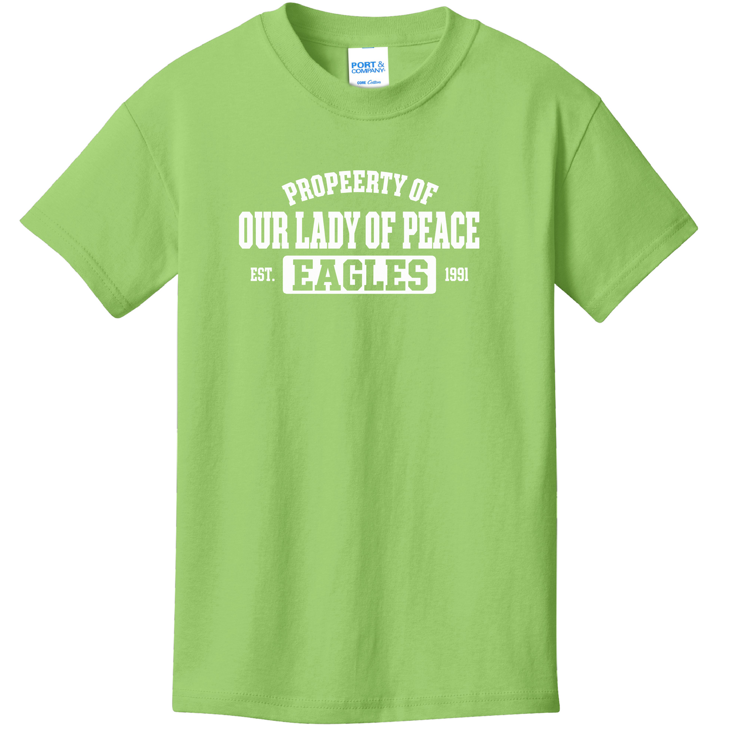 Port & Co® Core Cotton Tee w/ PROPERTY OF Logo