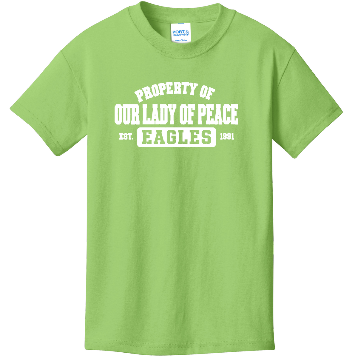Port & Co® Core Cotton Tee w/ PROPERTY OF Logo