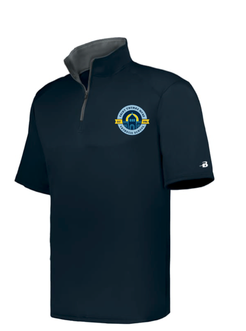 Adult Badger B-Core Short Sleeve Quarter-Zip
